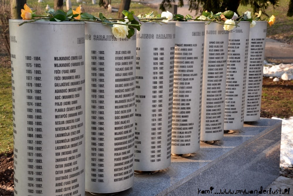 memorial of children killed in the siege