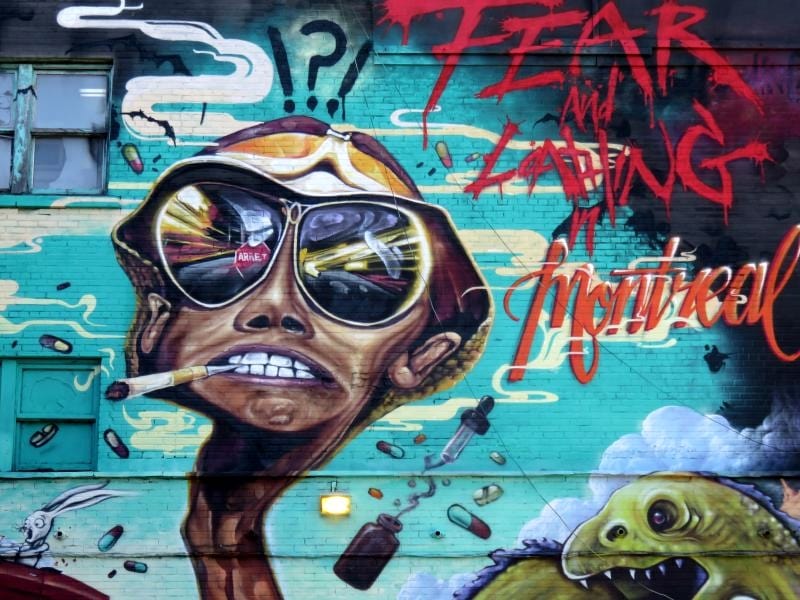 Montreal street art - Fear and Loathing in Montreal