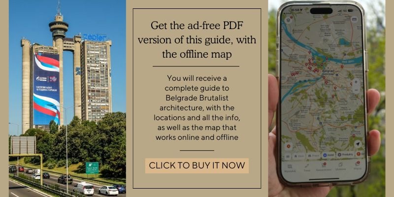 Belgrade brutalist architecture graphic blog