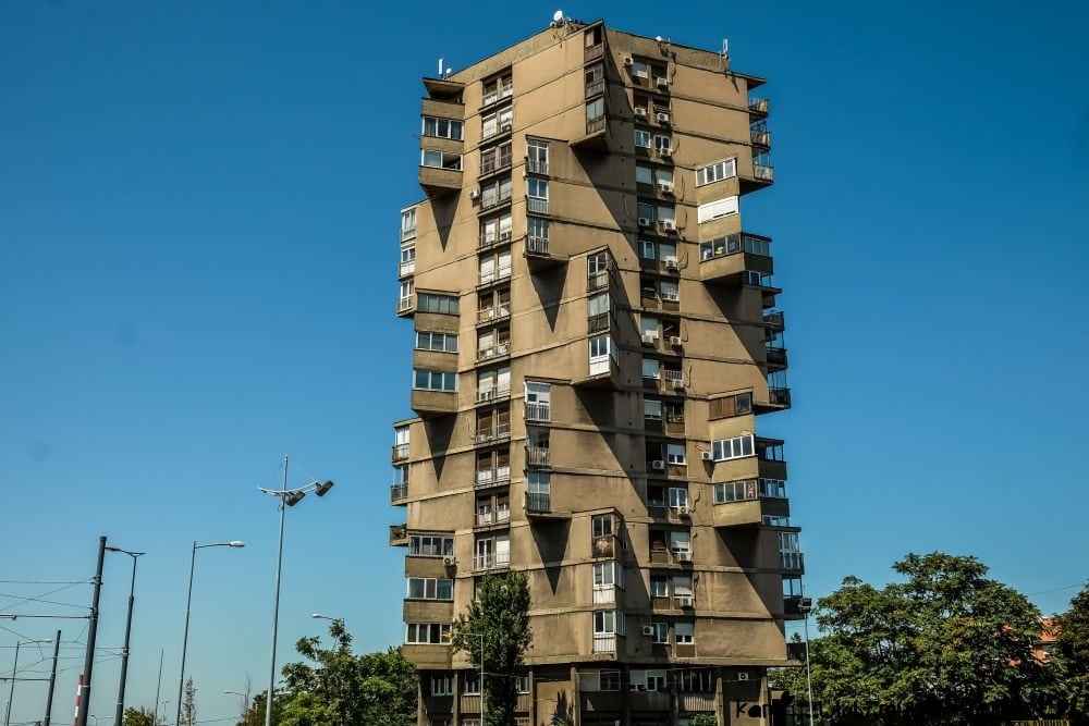 Belgrade brutalist architecture